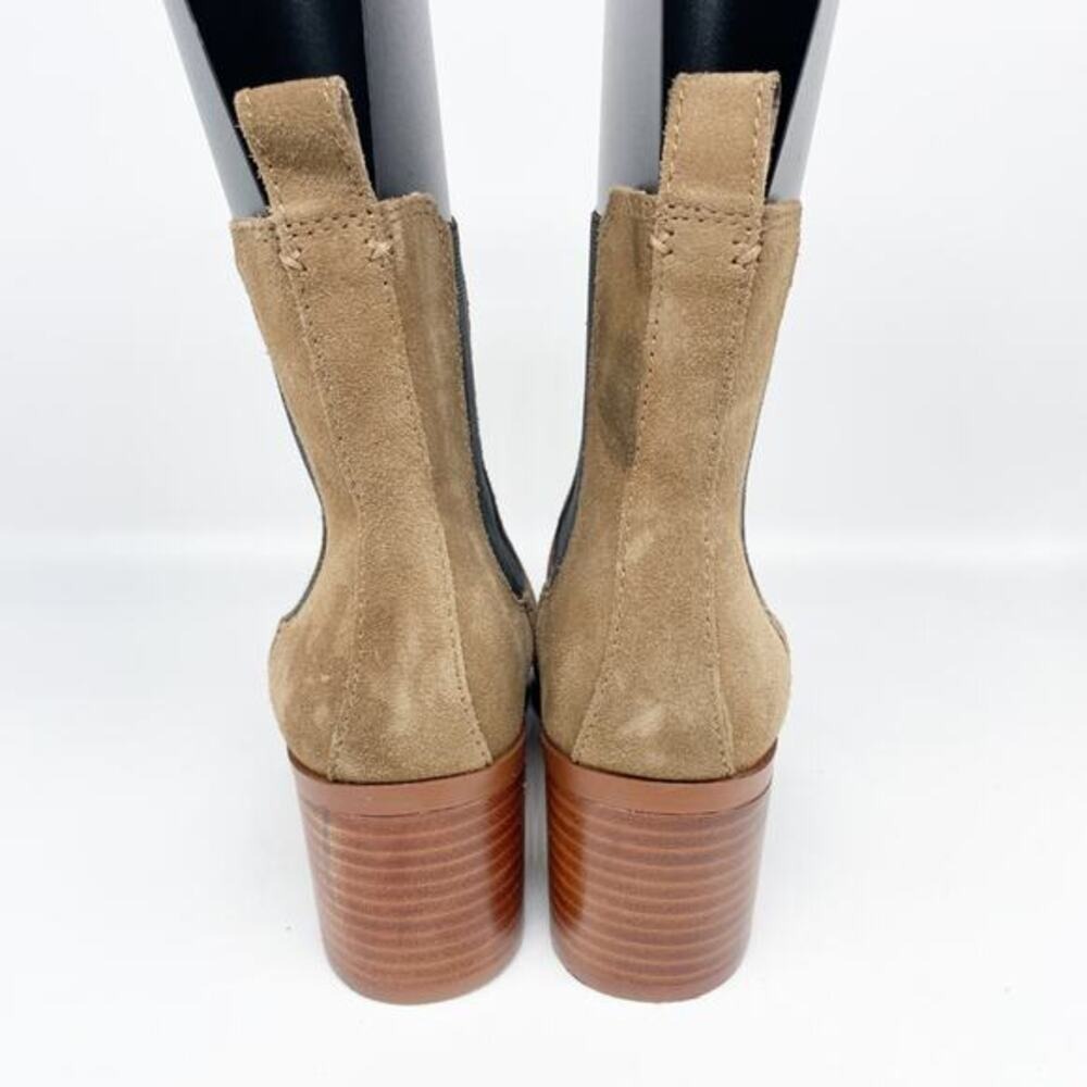 Steve Madden Women's Rhiannon Chelsea Boot Cognac Suede Size 7M - Picture 4 of 13